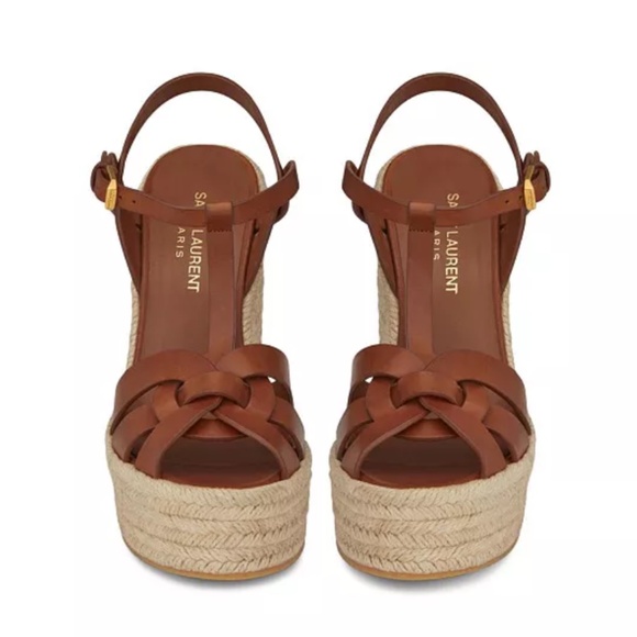 Saint Laurent Tribute Espadrilles Wedge YSL - with cloth covers & certificate. - Picture 2 of 9